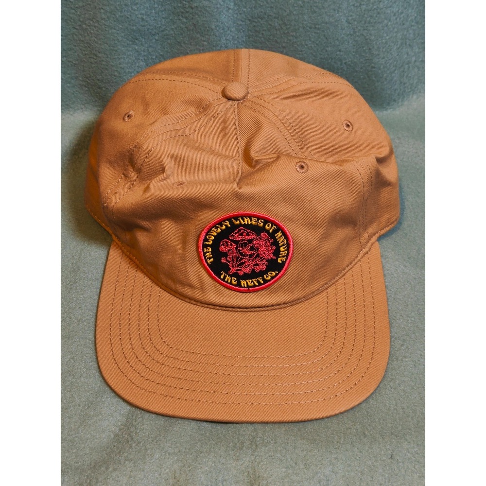Neff The Lovely Lines of Nature Mushroom Snapback Hat Tan Mens Adjustable